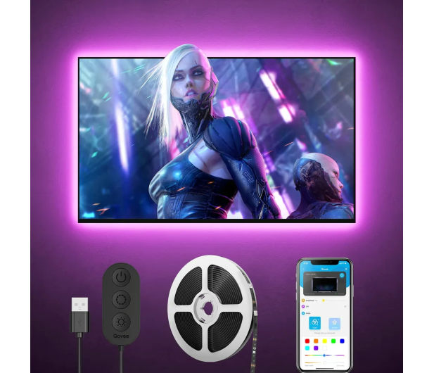 Govee Govee H6178 RGB TV LED Backlight Oświetlenie LED dla TV 46-6 - 1366290 - zdjęcie 2